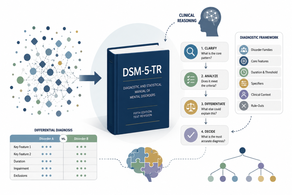 How to Study the DSM-5-TR Without Reading It Cover to Cover featured visual